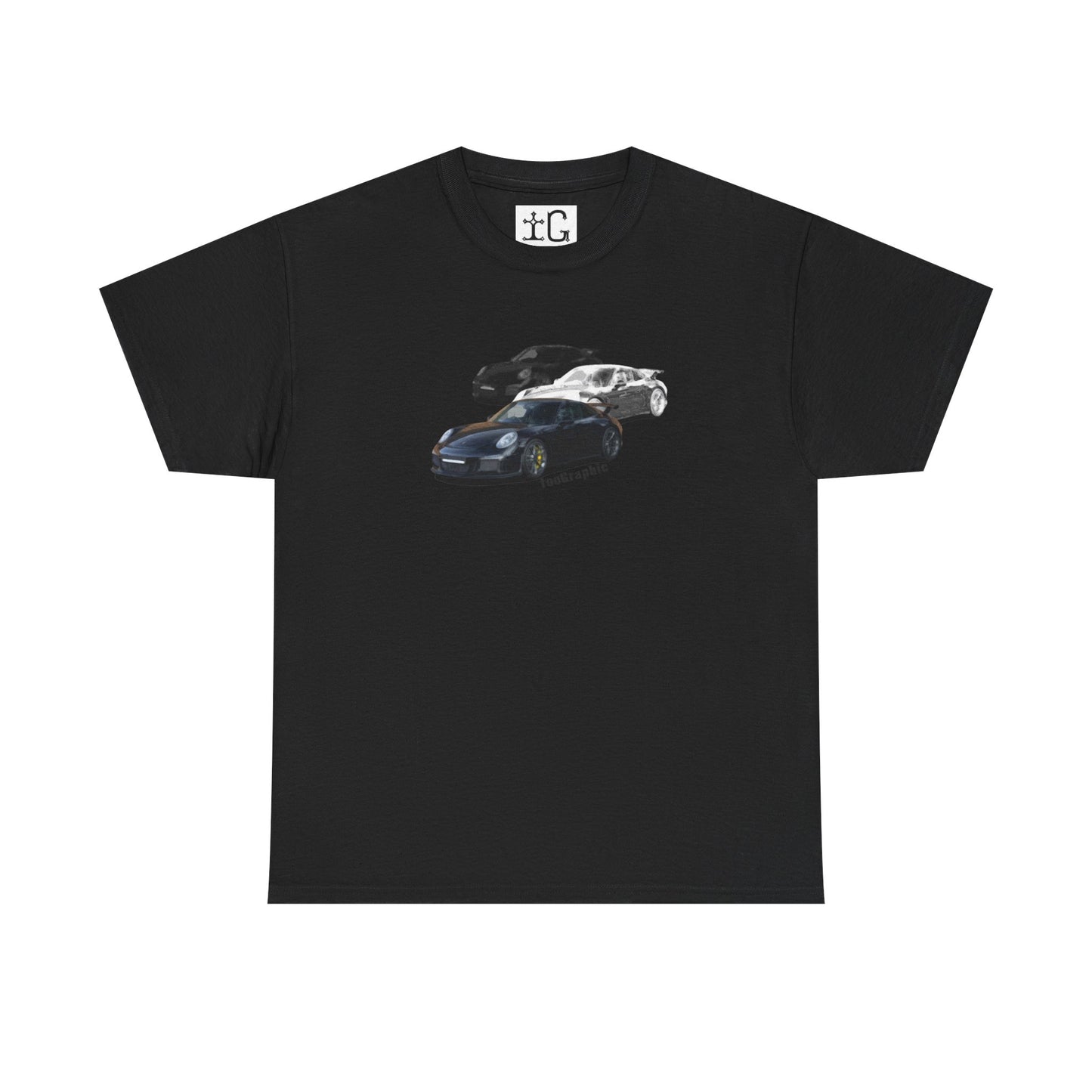 Vintage Car T-Shirt - Porsche GT3 fade