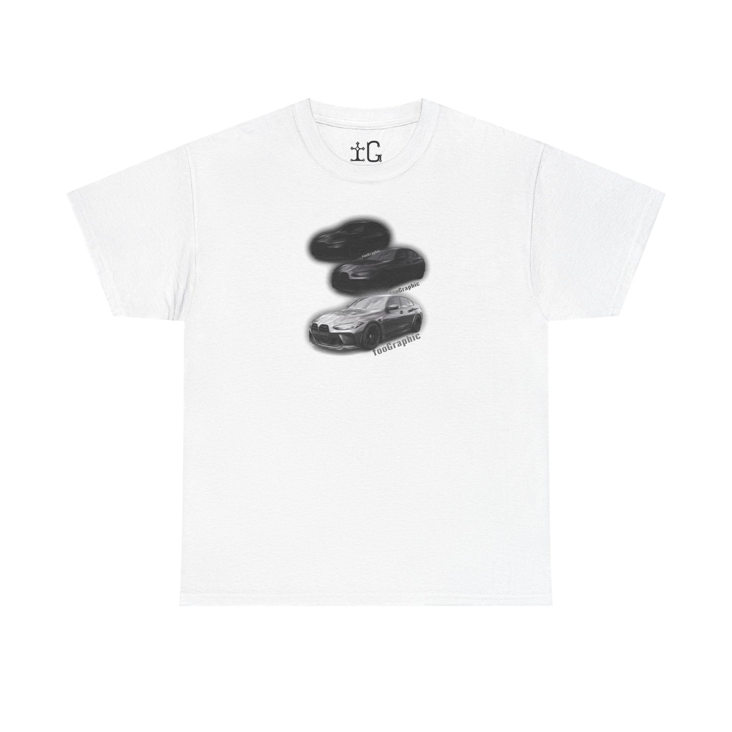 Vintage Car T-Shirt - BMW g80 M3 fade