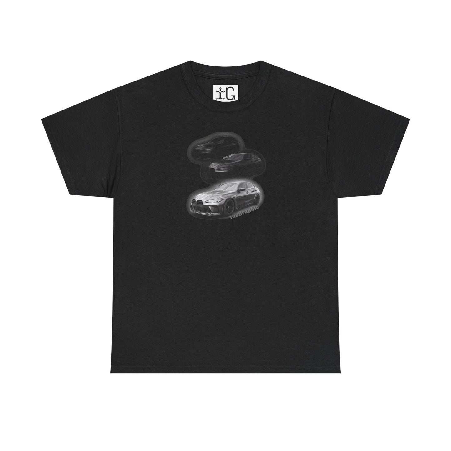 Vintage Car T-Shirt - BMW g80 M3 fade