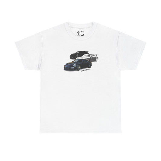 Vintage Car T-Shirt - Porsche GT3 fade