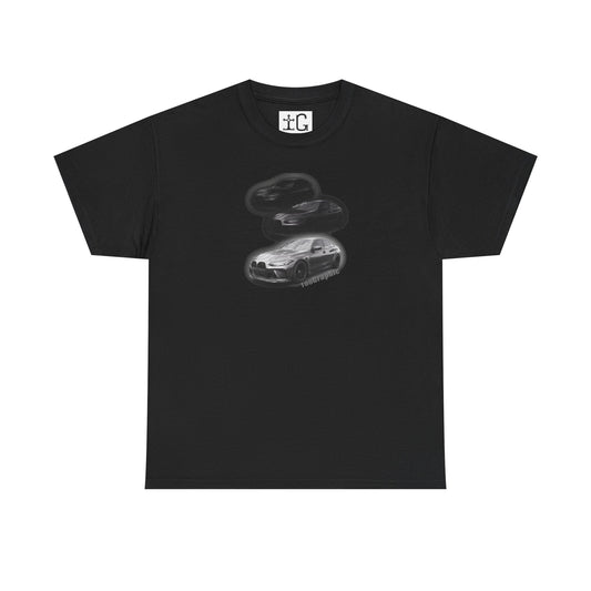 Vintage Car T-Shirt - BMW g80 M3 fade